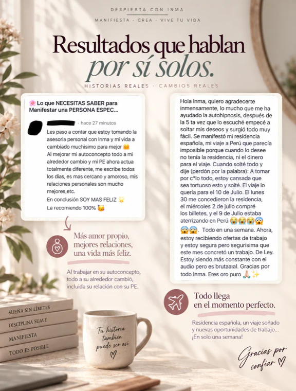 Testimonio de una clienta de Despierta con Inma