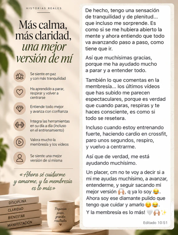 Testimonio de una clienta de Despierta con Inma