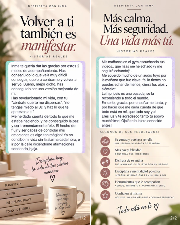 Testimonio de una clienta de Despierta con Inma