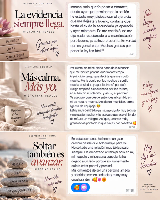 Testimonio de una clienta de Despierta con Inma